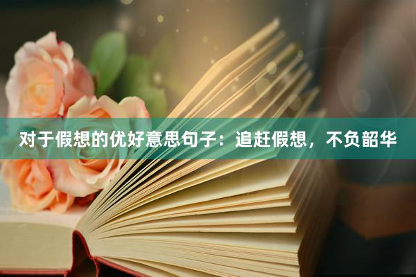 对于假想的优好意思句子：追赶假想，不负韶华